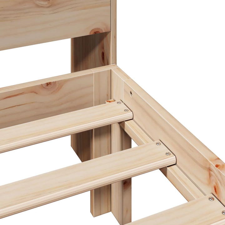 seng med reol uden madras 90x200 cm massivt fyrretræ