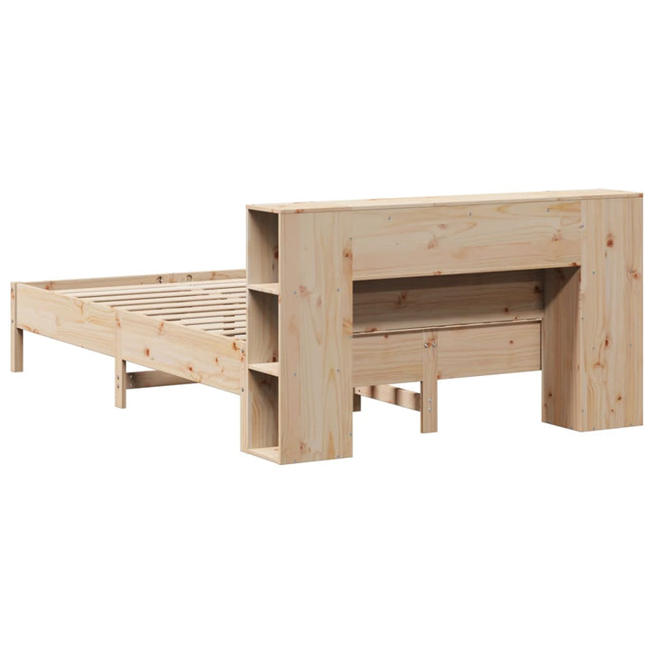 seng med reol uden madras 160x200 cm massivt fyrretræ