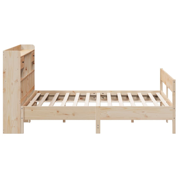 seng med reol uden madras 180x200 cm massivt fyrretræ