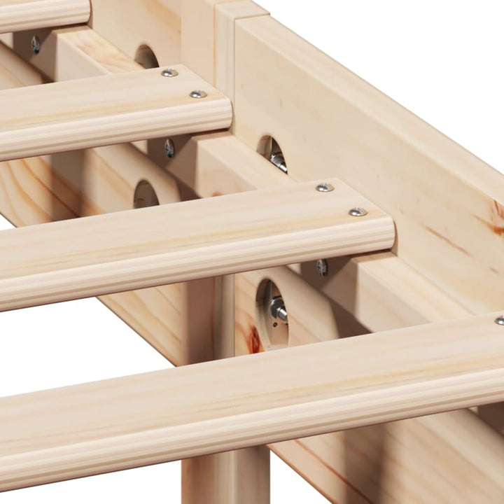 seng med reol uden madras 160x200 cm massivt fyrretræ