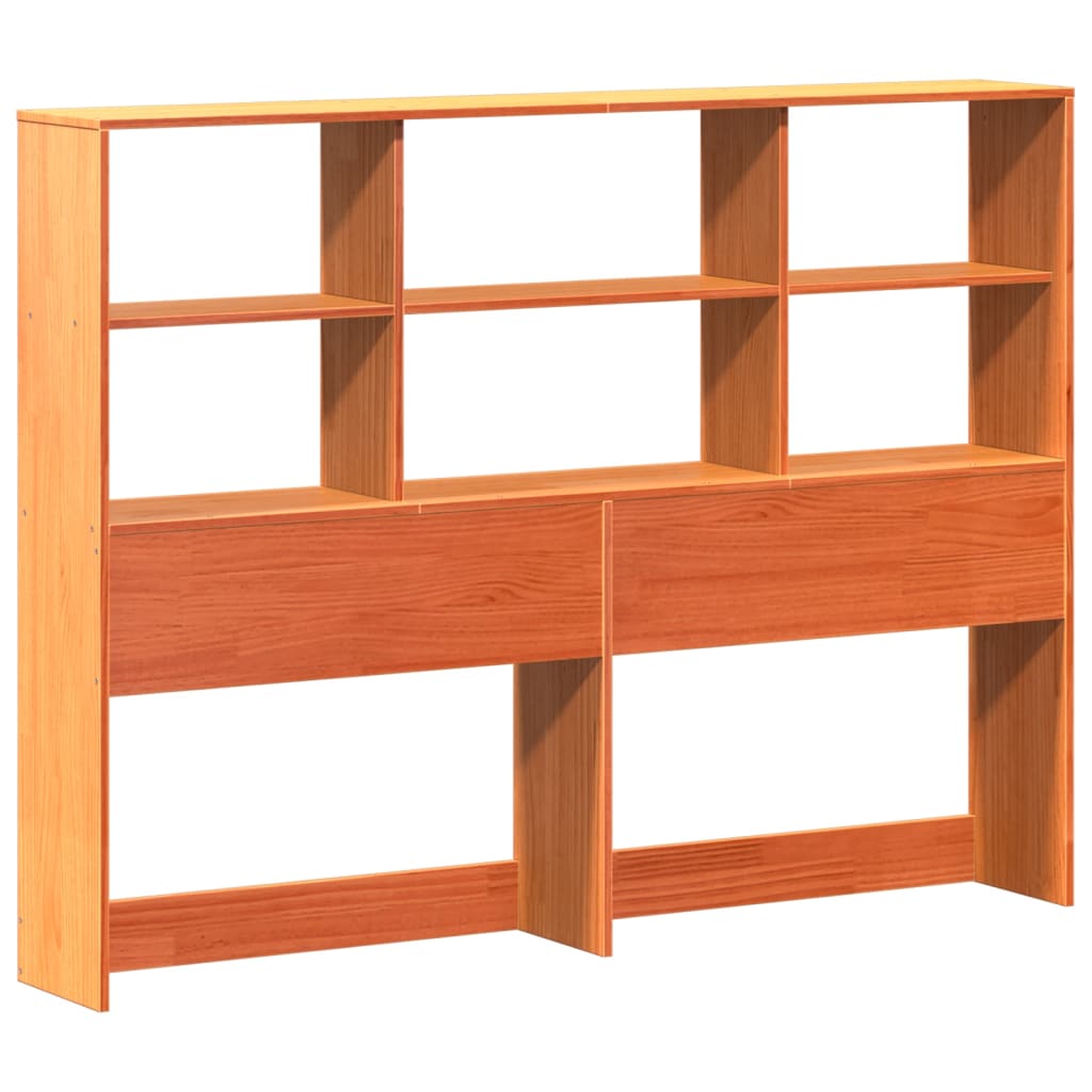 sengeramme uden madras 135x190 cm massivt fyrretræ brun