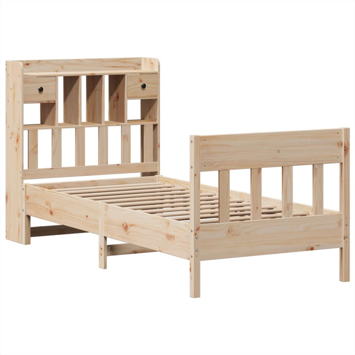 sengeramme uden madras 90x190 cm massivt fyrretræ