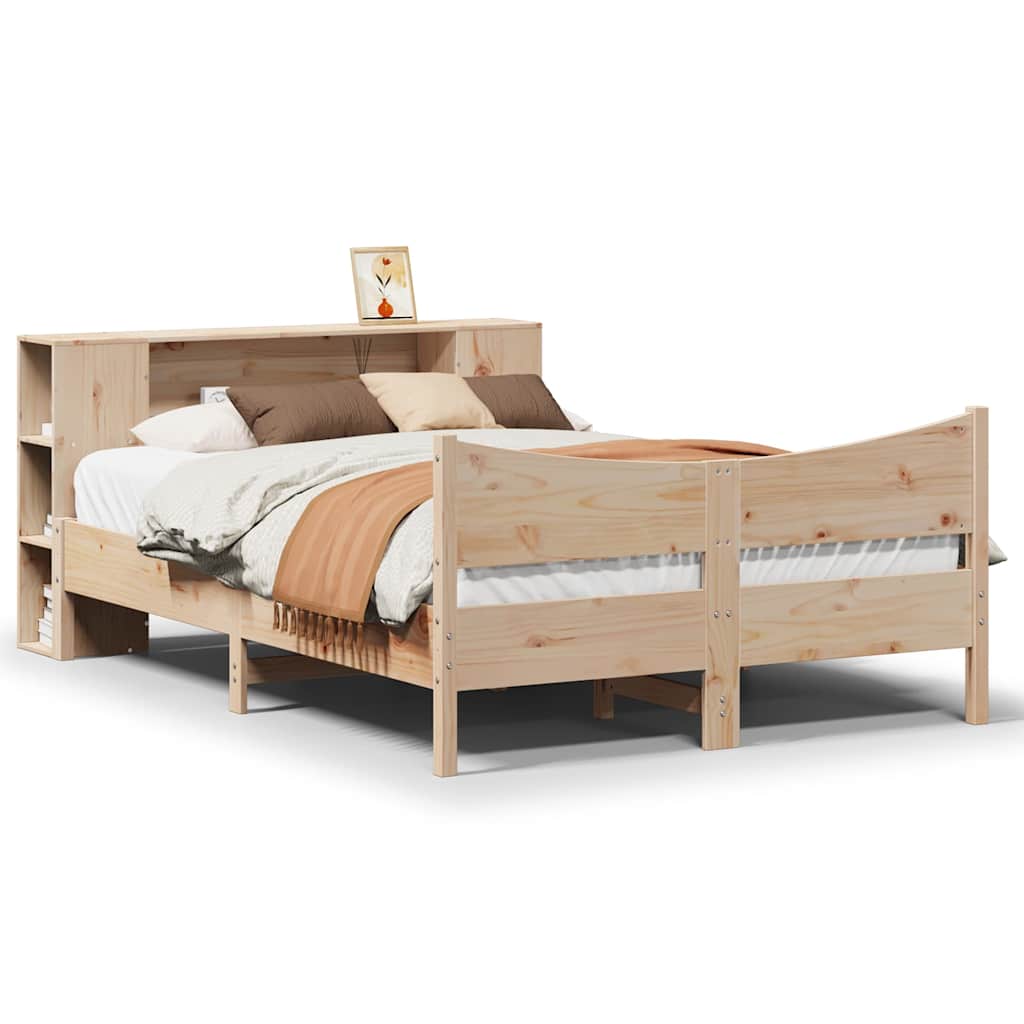 sengeramme uden madras 160x200 cm massivt fyrretræ