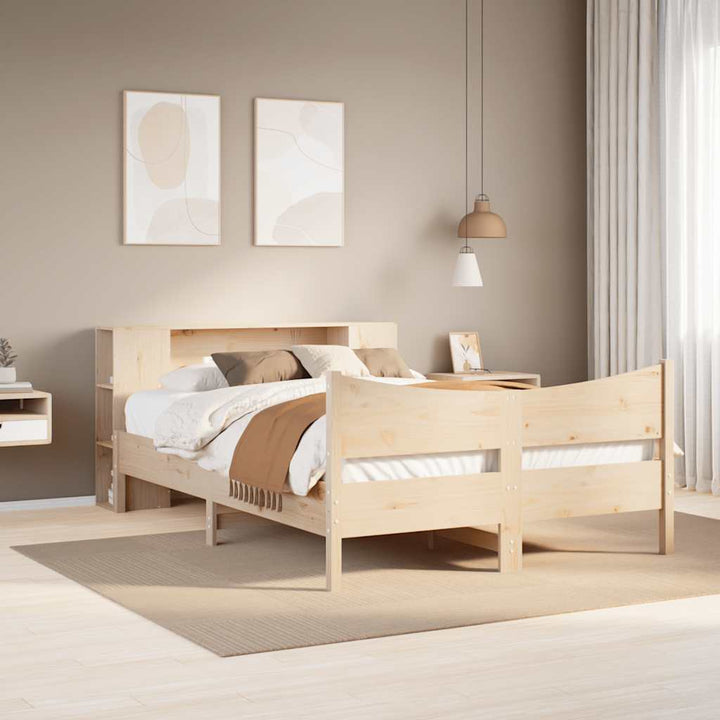 sengeramme uden madras 160x200 cm massivt fyrretræ