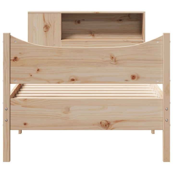sengeramme uden madras 75x190 cm massivt fyrretræ
