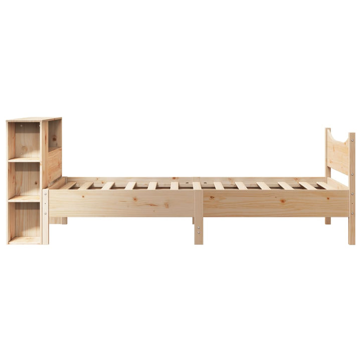 sengeramme uden madras 75x190 cm massivt fyrretræ