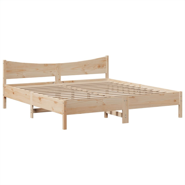 sengeramme uden madras 180x200 cm massivt fyrretræ