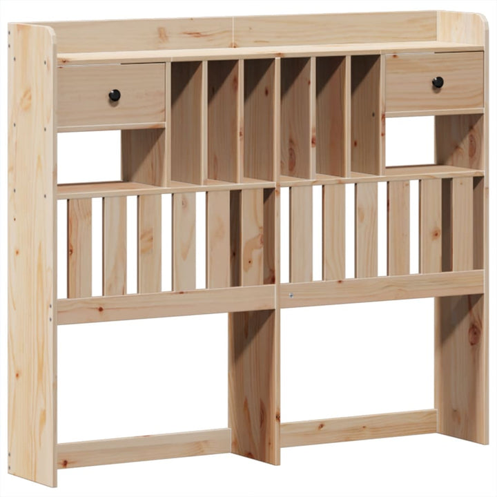 sengeramme uden madras 135x190 cm massivt fyrretræ hvid