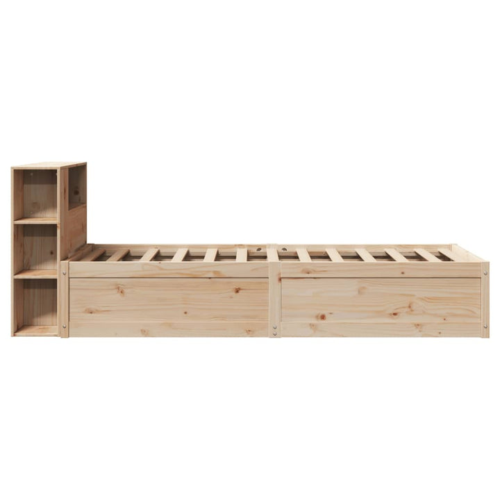 sengeramme uden madras 75x190 cm massivt fyrretræ