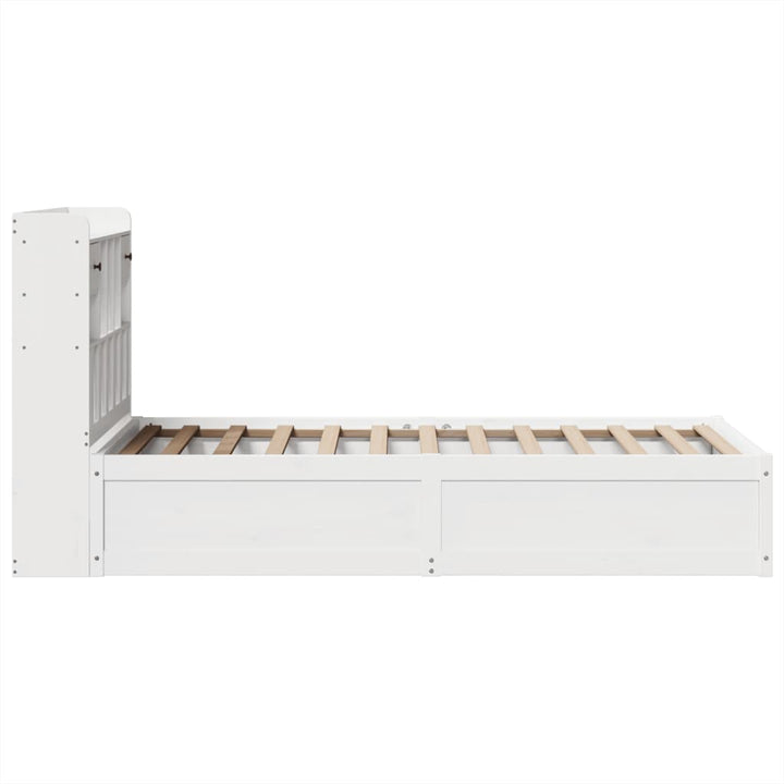 sengeramme uden madras 90x190 cm massivt fyrretræ hvid