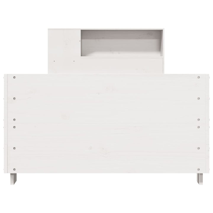 sengeramme uden madras 75x190 cm massivt fyrretræ hvid