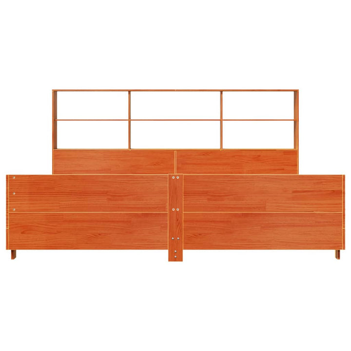 sengeramme uden madras 180x200 cm massivt fyrretræ gyldenbrun