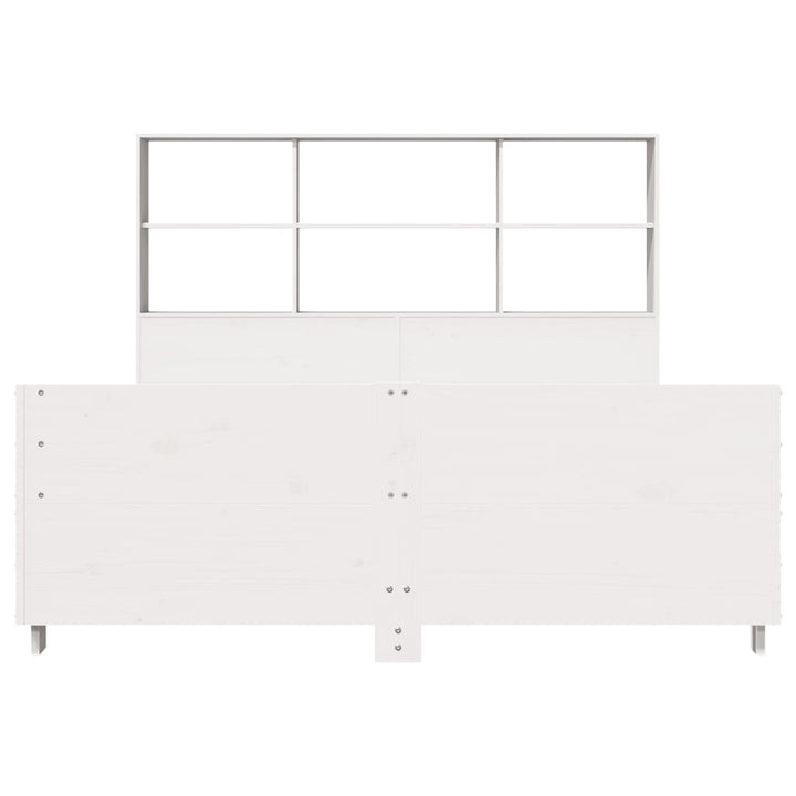 sengeramme uden madras 160x200 cm massivt fyrretræ hvid