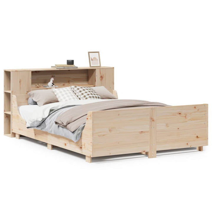 sengeramme uden madras 160x200 cm massivt fyrretræ