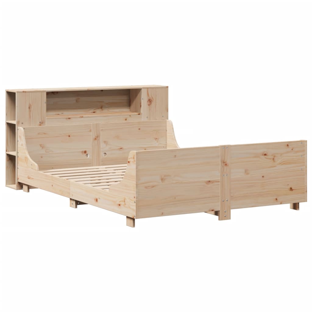 sengeramme uden madras 160x200 cm massivt fyrretræ