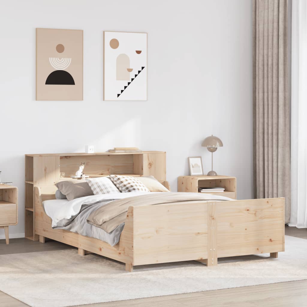 sengeramme uden madras 160x200 cm massivt fyrretræ
