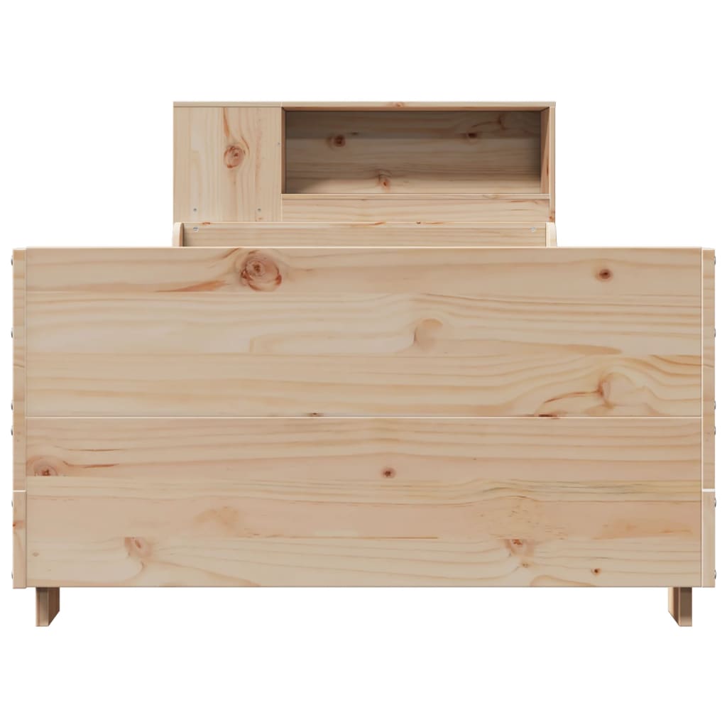 sengeramme uden madras 75x190 cm massivt fyrretræ