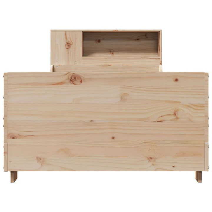 sengeramme uden madras 75x190 cm massivt fyrretræ