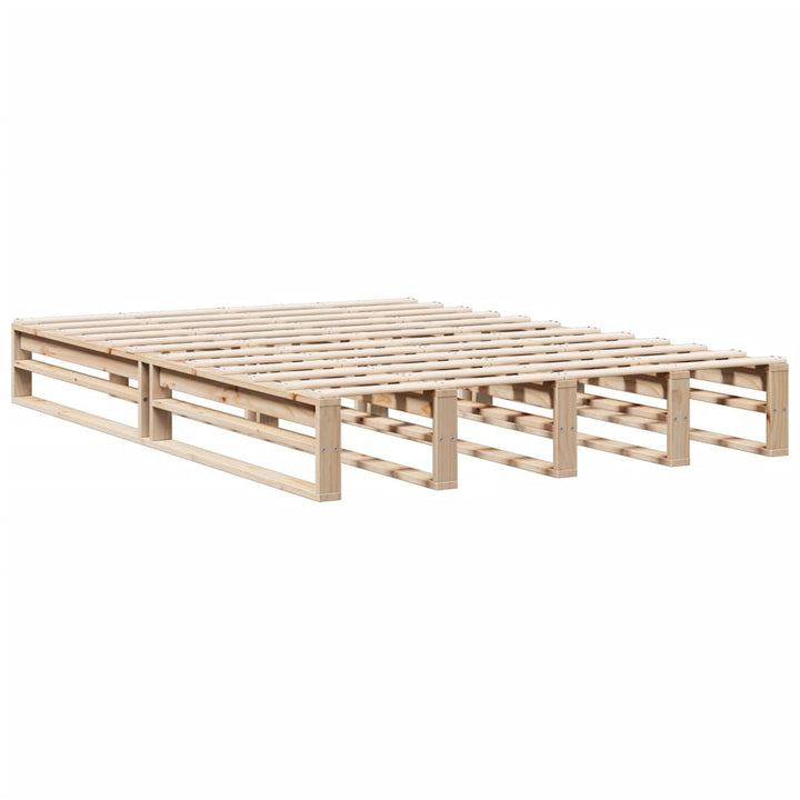 seng med reol uden madras 140x190 cm massivt fyrretræ