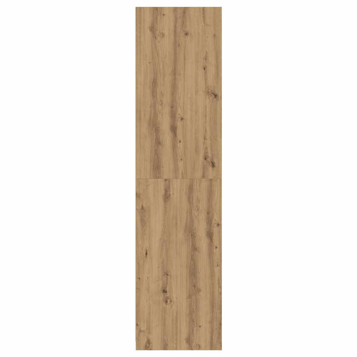 klædeskab 100x50x200 cm konstrueret træ egetræslook