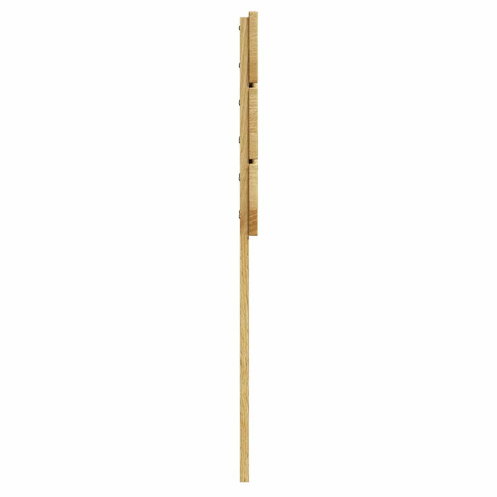 hovedgærde 80 cm massivt egetræ