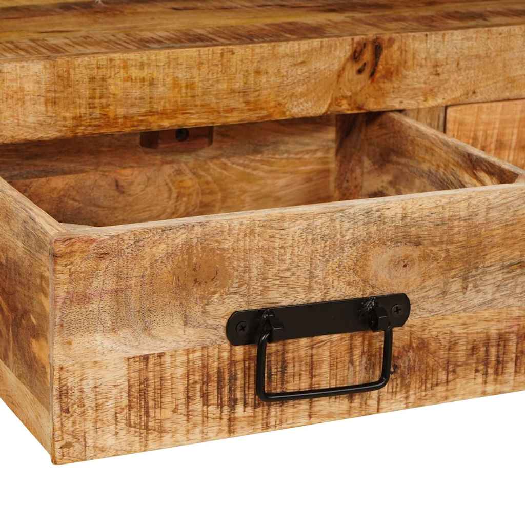 Konsolborde 2 pcs Brun 161 x 33 x 75 cm Massivt mangotræ