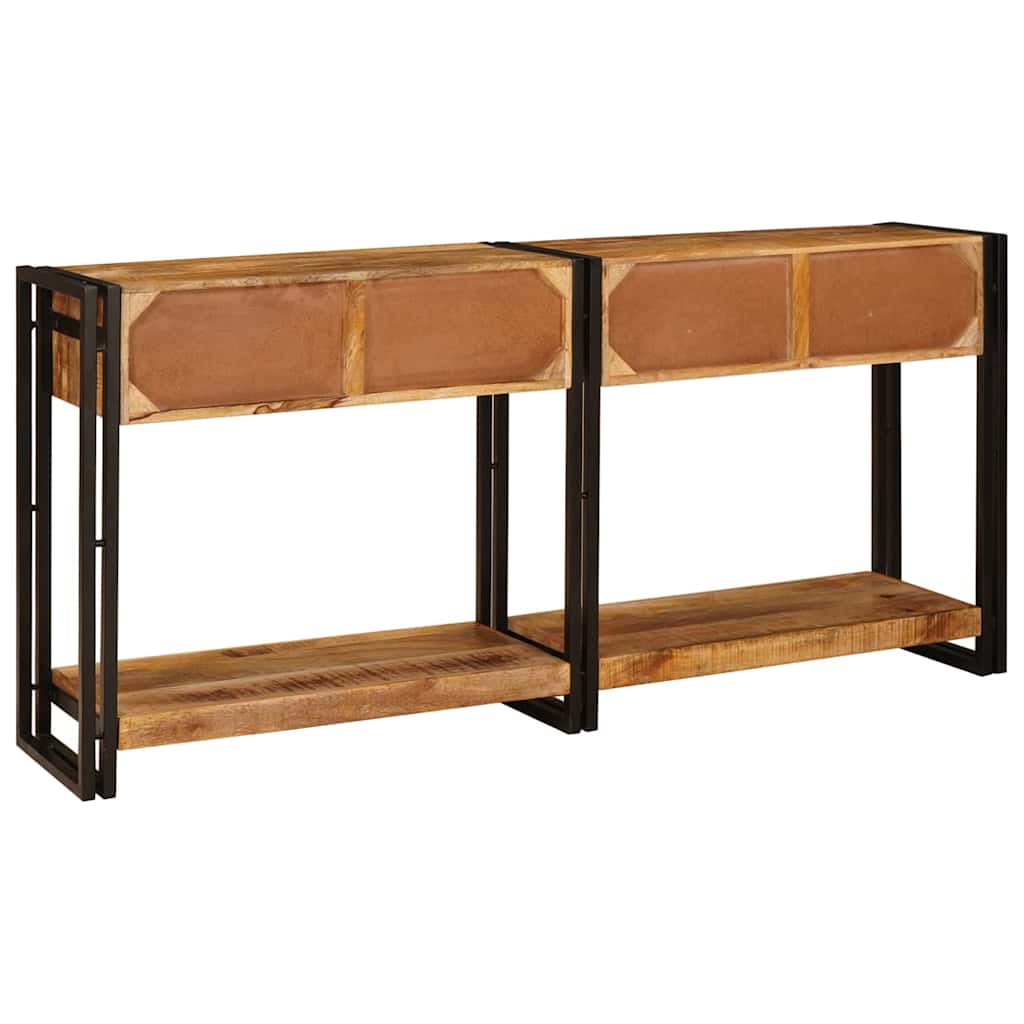 Konsolborde 2 pcs Brun 161 x 33 x 75 cm Massivt mangotræ