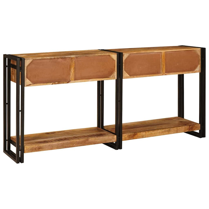 Konsolborde 2 pcs Brun 161 x 33 x 75 cm Massivt mangotræ