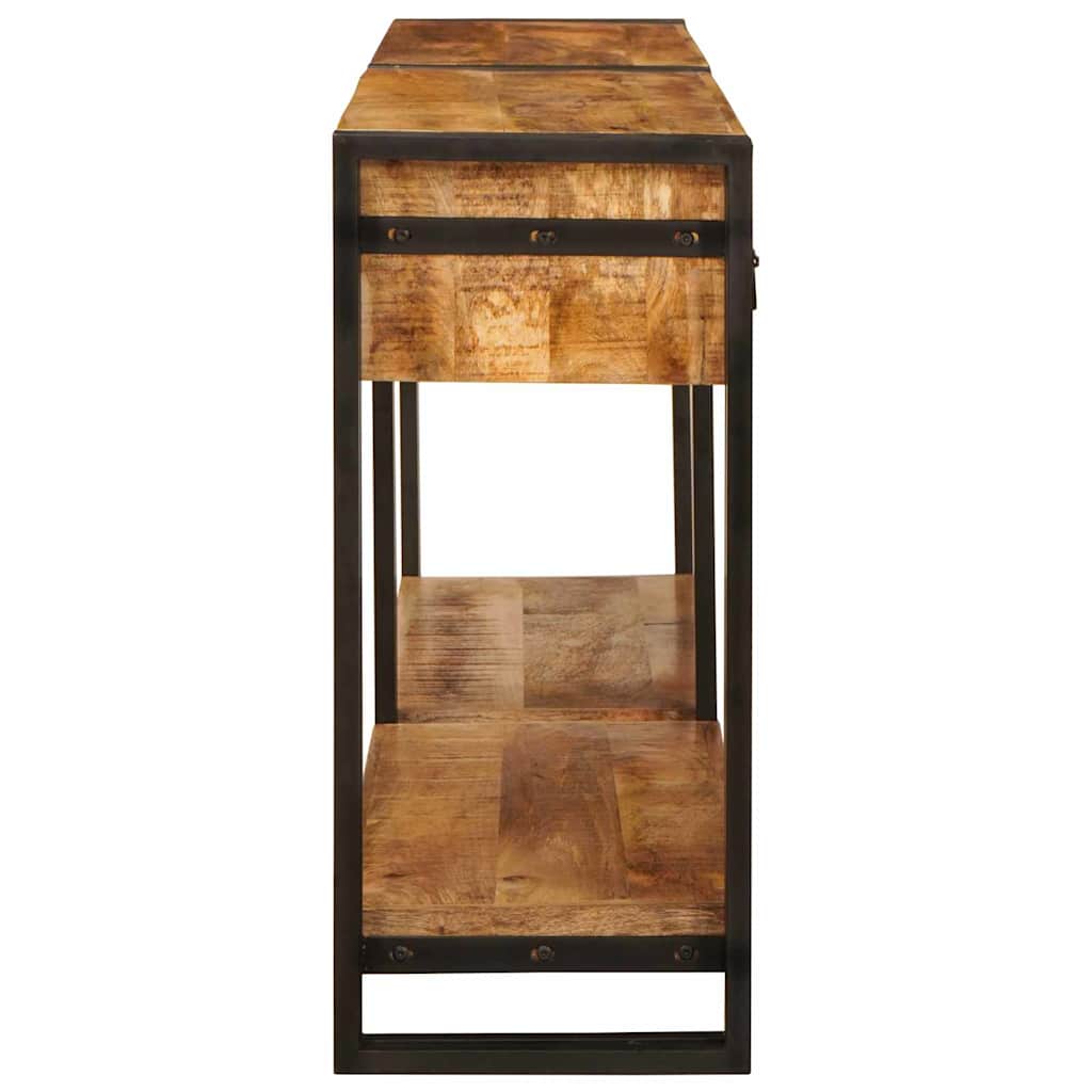Konsolborde 2 pcs Brun 161 x 33 x 75 cm Massivt mangotræ
