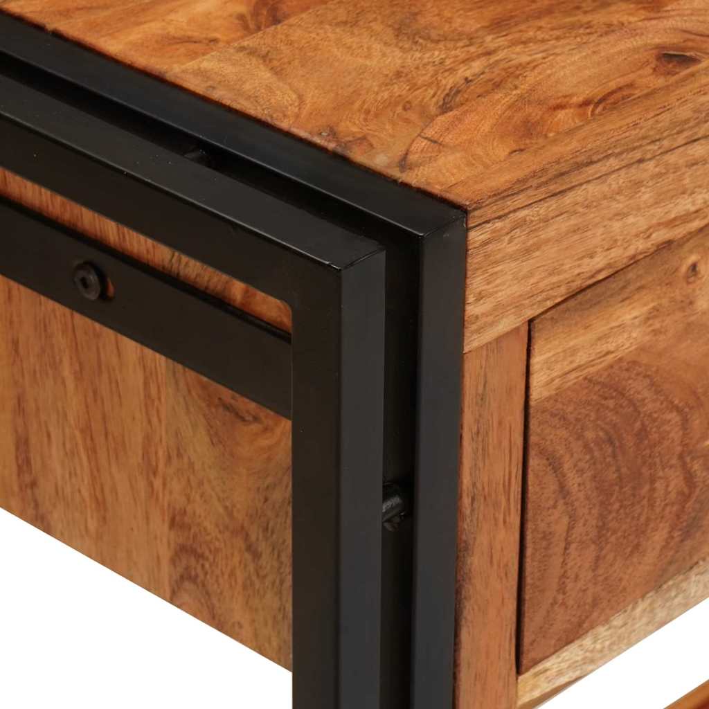 Konsolborde 2 pcs Brun 161 x 33 x 75 cm Massivt Akacietræ