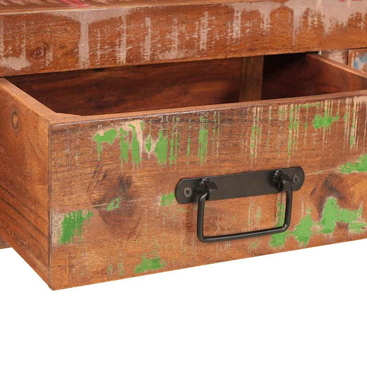 Konsolborde med skuffe 2 pcs Flerfarvet 161 x 33 x 75 cm