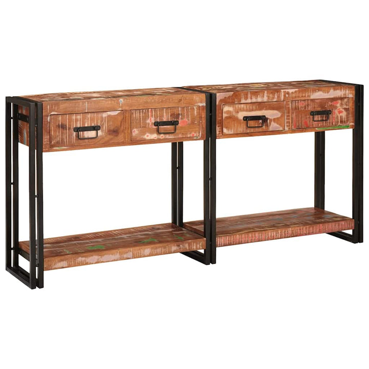 Konsolborde 2 stk. Flerfarvet 161 x 33 x 75 cm