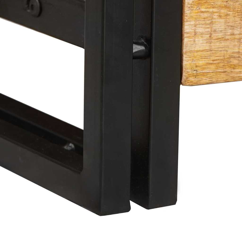 Konsolborde 2 pcs Brun 200 x 33 x 75 cm Massivt mangotræ