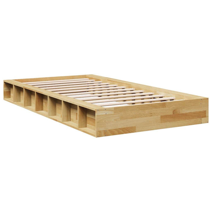 Sengeramme uden madras 100x200 cm Massivtræ Eg