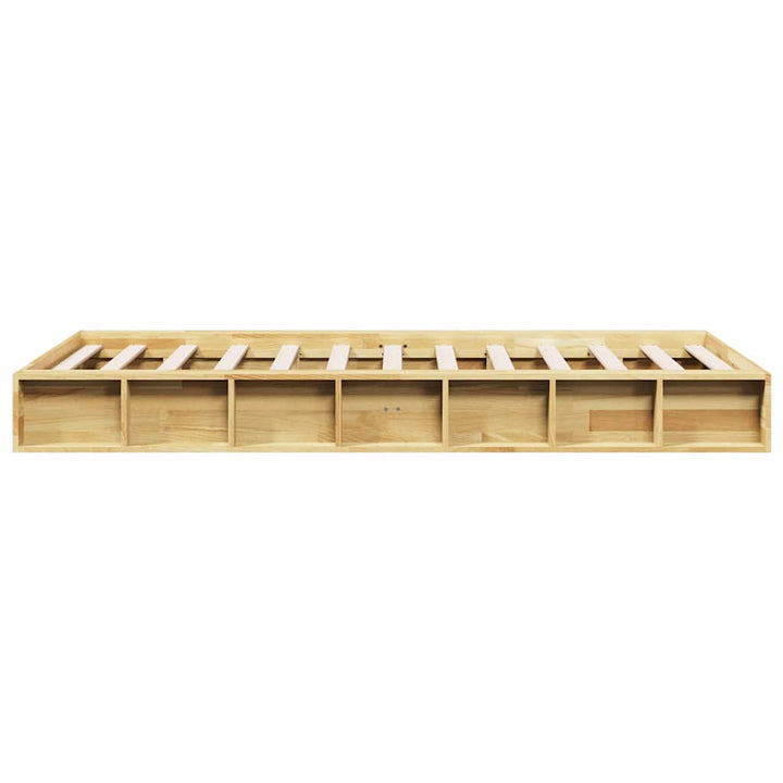 Sengeramme uden madras 100x200 cm Massivtræ Eg