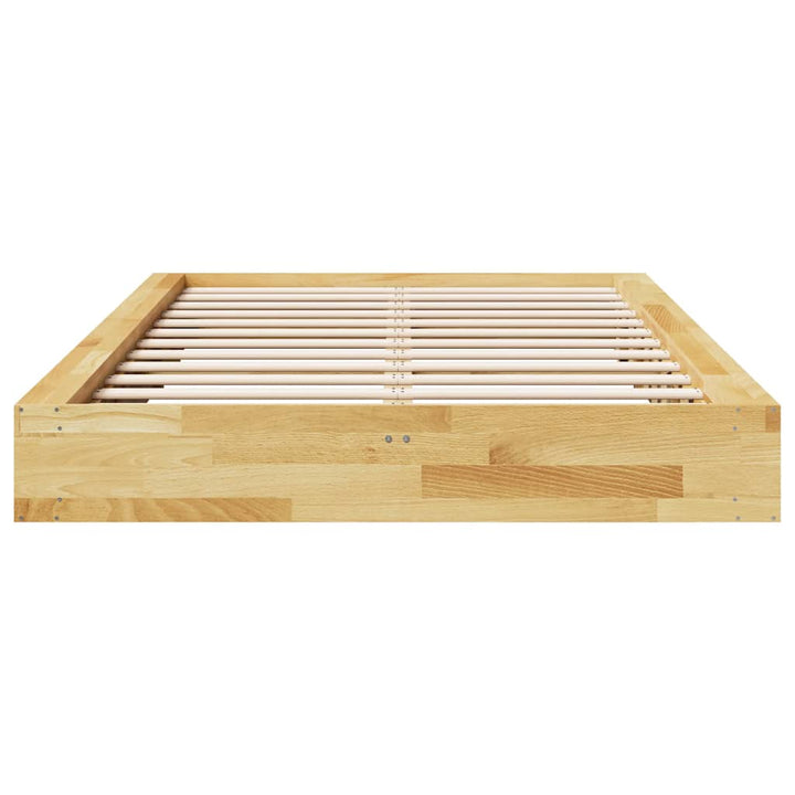 Sengeramme uden madras 120x200 cm Massivt træ Eg