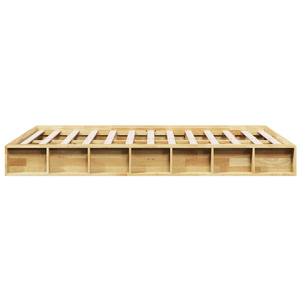 Sengeramme uden madras 120x200 cm Massivt træ Eg