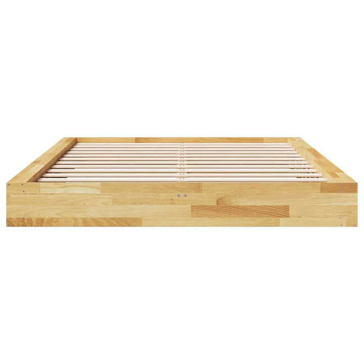Sengeramme uden madras 160x200 cm Massivtræ Eg
