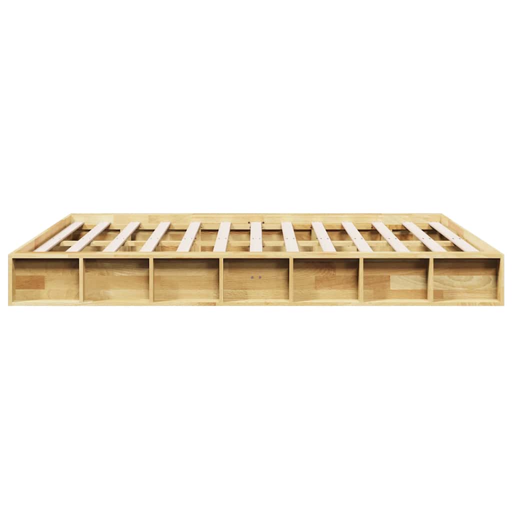 Sengeramme uden madras 160x200 cm Massivtræ Eg