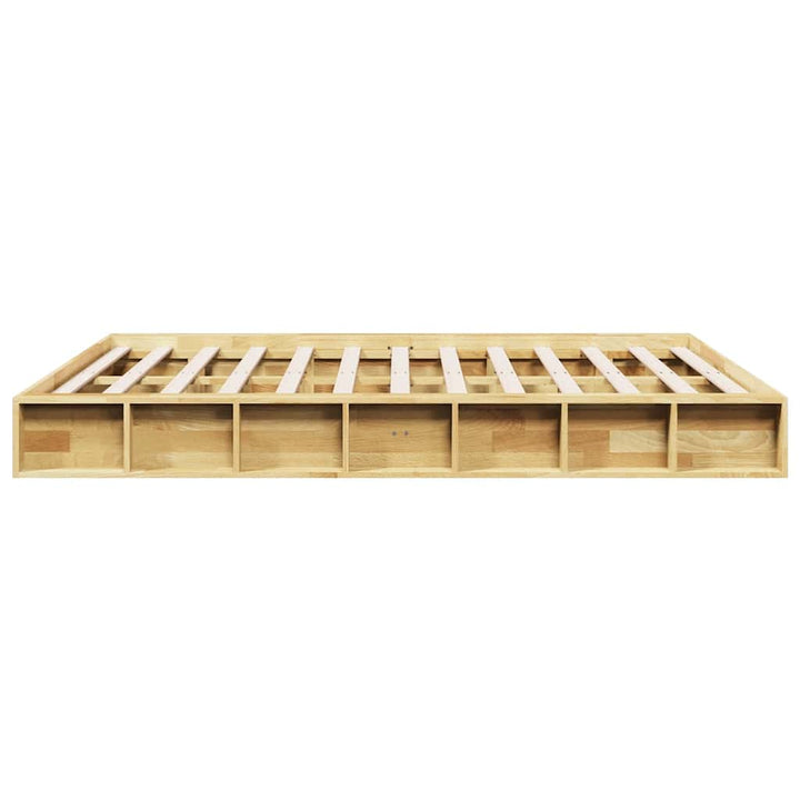 Sengeramme uden madras 135x190 cm Massivt træ Eg