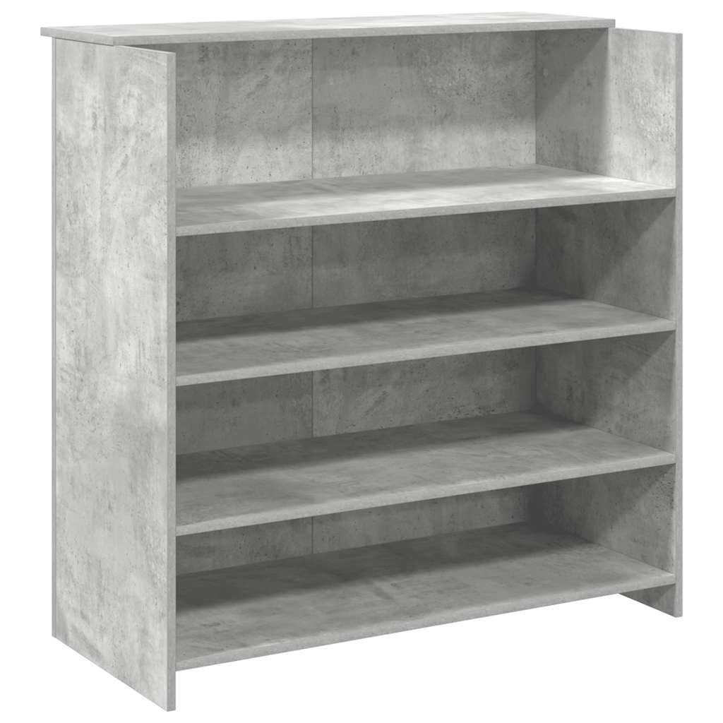 receptionsskranke 100x50x103,5 cm konstrueret træ beton grå