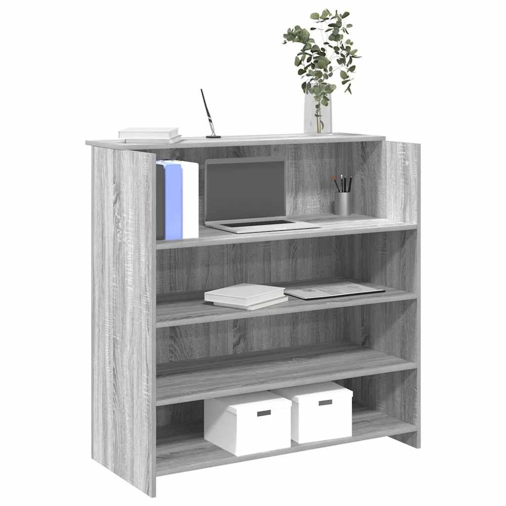 receptionsskranke grå sonoma 100x50x103,5 cm konstrueret træ