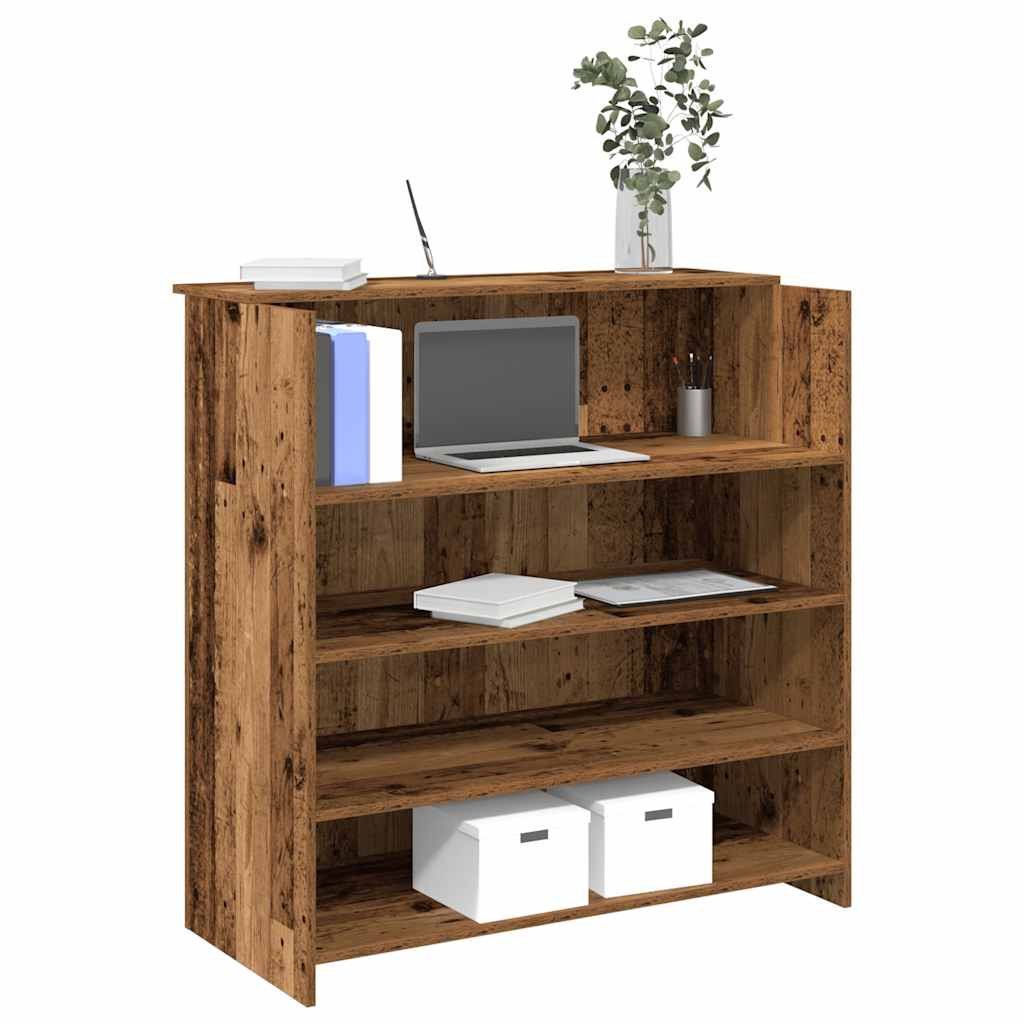 receptionsskranke antikt træ 100x50x103,5 cm konstrueret træ