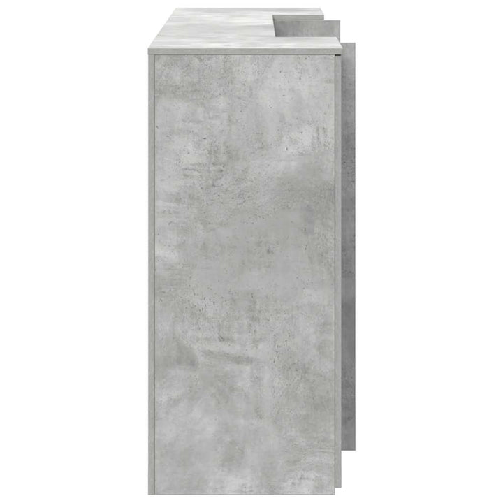 receptionsskranke 180x50x103,5 cm konstrueret træ beton grå