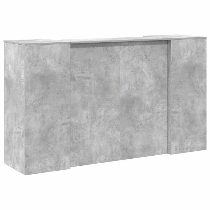 receptionsskranke 180x50x103,5 cm konstrueret træ beton grå