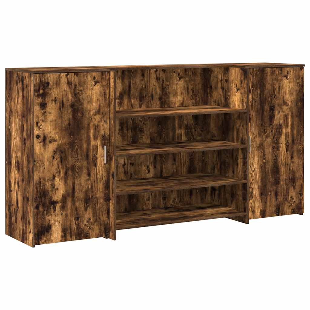 receptionsskranke 200x50x103,5 cm røget egetræsfarve