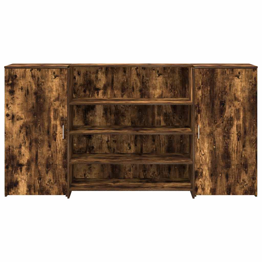 receptionsskranke 200x50x103,5 cm røget egetræsfarve
