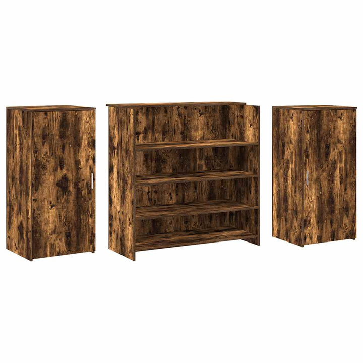 receptionsskranke 200x50x103,5 cm røget egetræsfarve