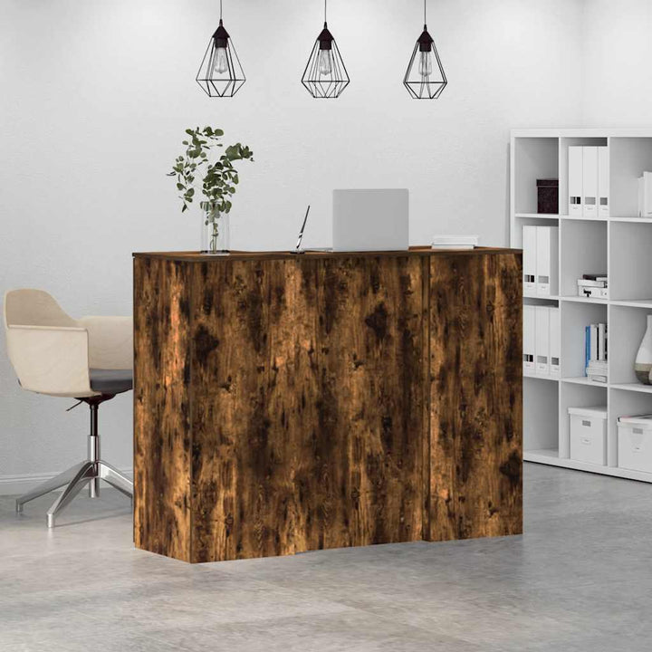 receptionsskranke 135x50x103,5 cm røget egetræsfarve