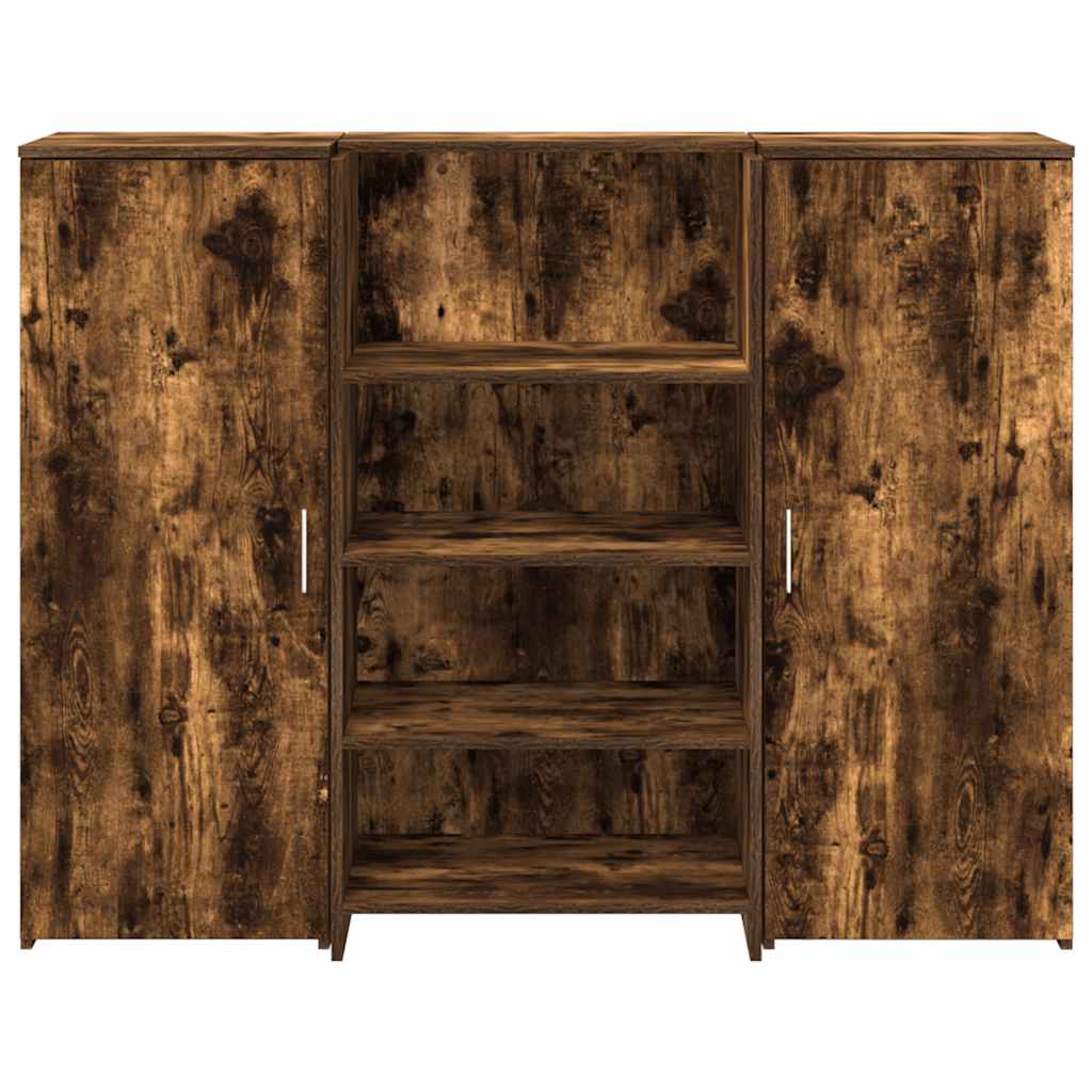 receptionsskranke 135x50x103,5 cm røget egetræsfarve
